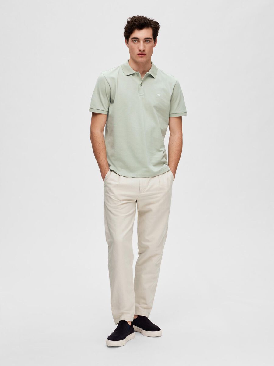 Selected CLASSIC POLO SHIRT, Desert Sage, highres - 16087839_DesertSage_005.jpg