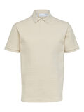 Selected STRUKTUR POLO SHIRT, Fog, highres - 16088575_Fog_001.jpg