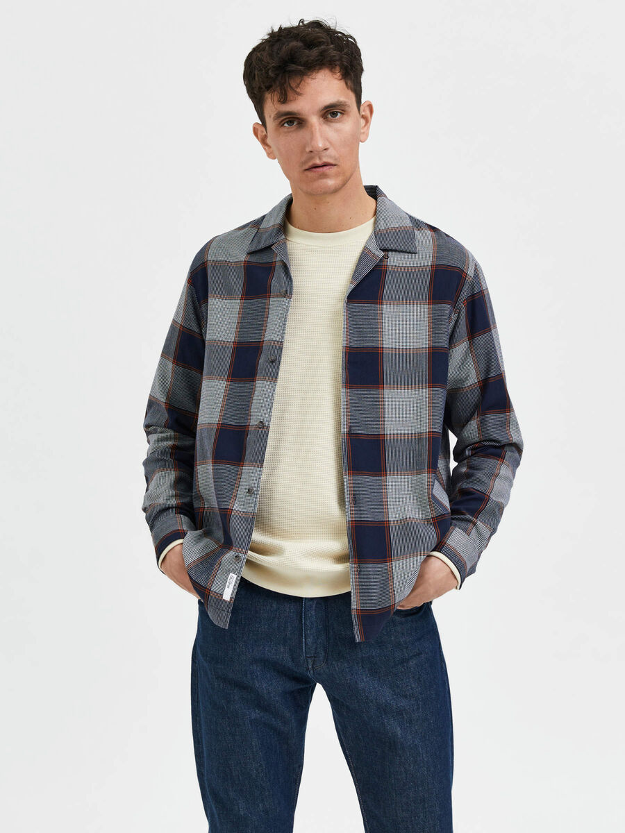 Selected CHECKED SHIRT, Sky Captain, highres - 16085793_SkyCaptain_952884_003.jpg