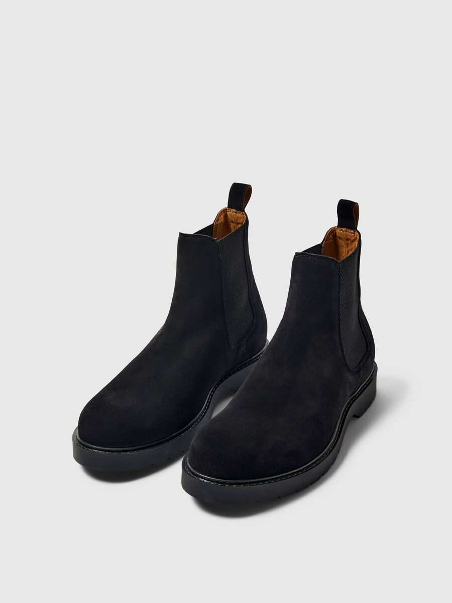 Selected SUEDE CHELSEA BOOTS, Black, highres - 16081324_Black_004.jpg