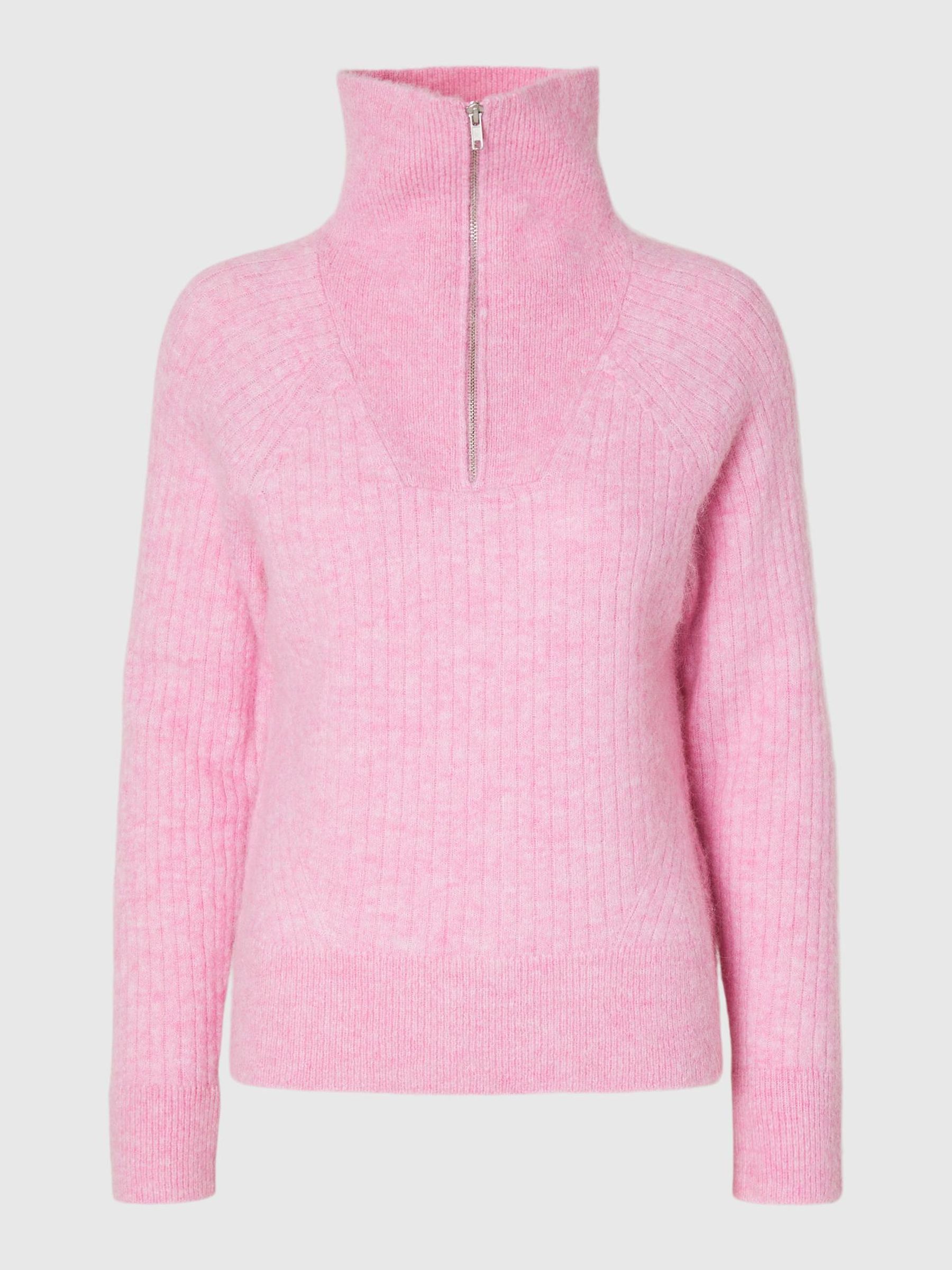 Pink store zip jumper