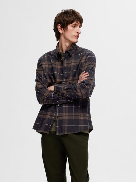 Selected FLANELL HEMD, Black, highres - 16091358_Black_1124439_003.jpg