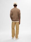 Selected GEBREIDE POLO MET LANGE MOUWEN, Teak, highres - 16094271_Teak_1113639_004.jpg