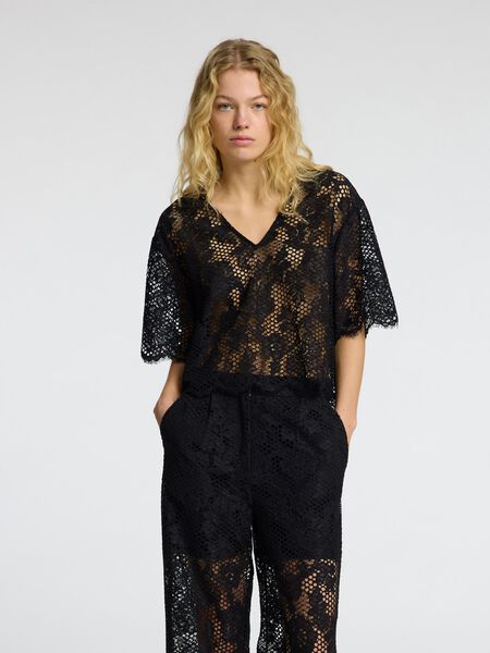 Selected CROPPED FIT SPITZEN OBERTEIL, Black, highres - 16097315_Black_003.jpg