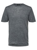 Selected MERINO ULD - T-SHIRT, Medium Grey Melange, highres - 16067057_MediumGreyMelange_001.jpg