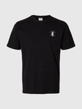 Selected REGULAR FIT PRINTED T-SHIRT, Black, highres - 16099318_Black_1221895_001.jpg