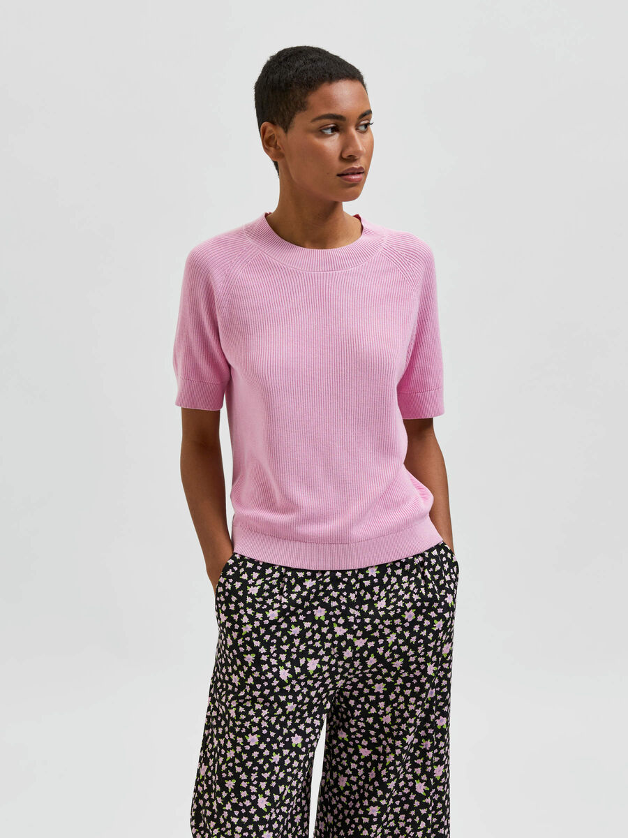 Selected RIBBED KNITTED TOP, Lilac Sachet, highres - 16082425_LilacSachet_003.jpg