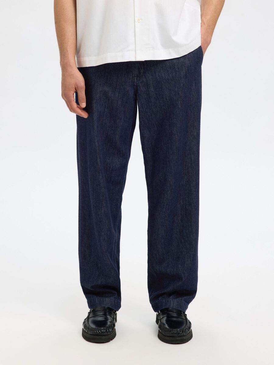 Selected 220 LOOSE-FIT JEANS, Dark Blue Denim, highres - 16099116_DarkBlueDenim_003.jpg