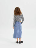 Selected A-LINJEFORMET DENIMSKJØRT, Medium Blue Denim, highres - 16083287_MediumBlueDenim_004.jpg