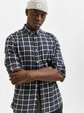 Selected CHECKED LONG SLEEVED SHIRT, Dark Blue, highres - 16082160_DarkBlue_902298_008.jpg