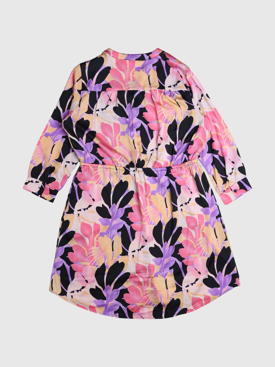 Selected SATIN SHIRT DRESS, Black, highres - 80000176_Black_1058911_002.jpg