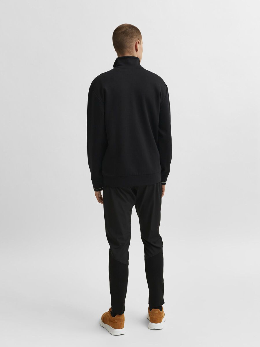 Selected INTERLOCK REGULAR FIT SWEATSHIRT, Black, highres - 16081153_Black_004.jpg