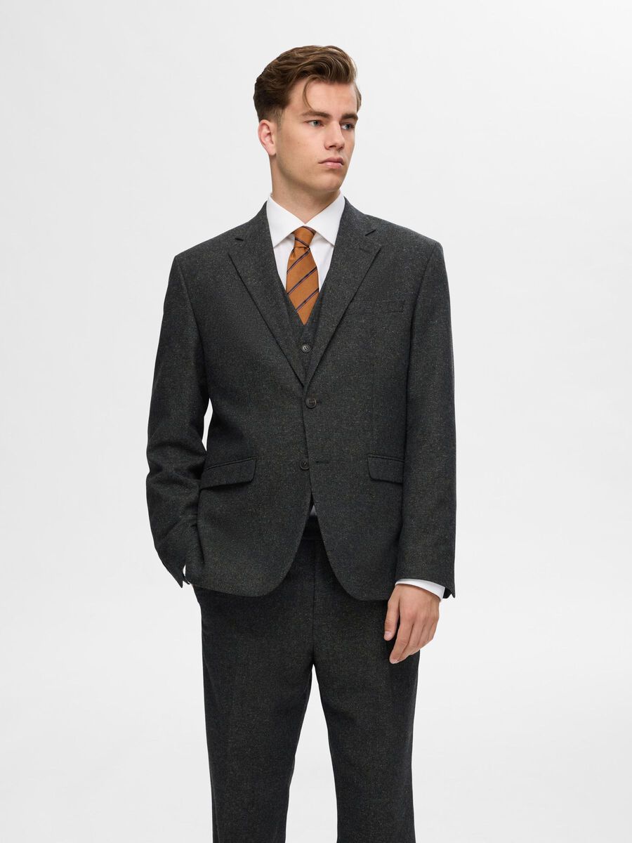 Selected REGULAR FIT BLAZER, Dark Green, highres - 16094860_DarkGreen_003.jpg