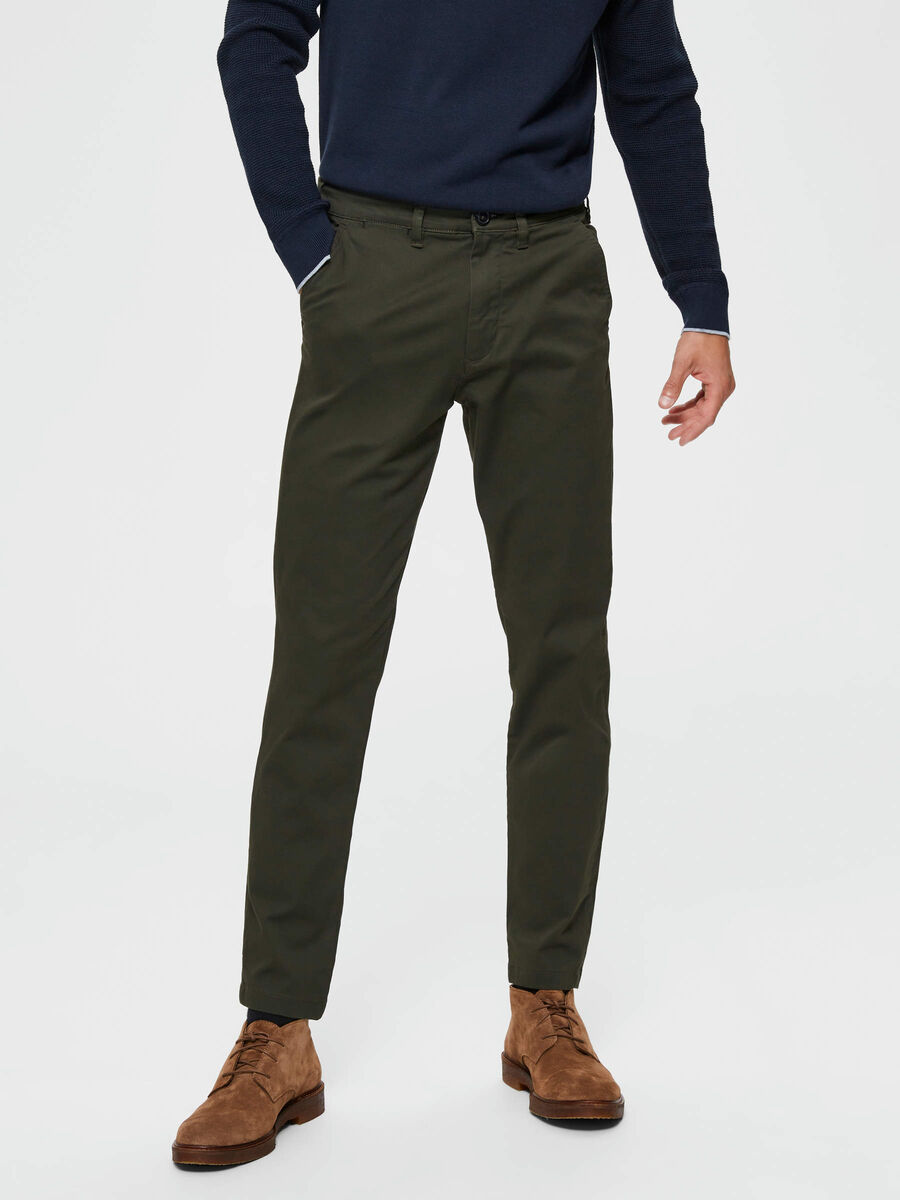 Selected SLIM FIT FLEX - CHINOS, Forest Night, highres - 16074054_ForestNight_003.jpg