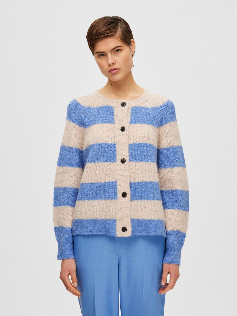 Selected LANGÄRMELIGER STRICKJACKE, Ultramarine, highres - 16074481_Ultramarine_945105_003.jpg