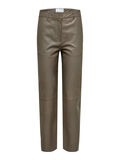 Selected TAPERED LEATHER TROUSERS, Morel, highres - 16086175_Morel_001.jpg