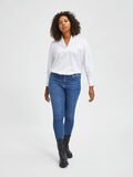 Selected CURVE MID-WAIST SKINNY FIT JEANS, Dark Blue Denim, highres - 16082107_DarkBlueDenim_005.jpg