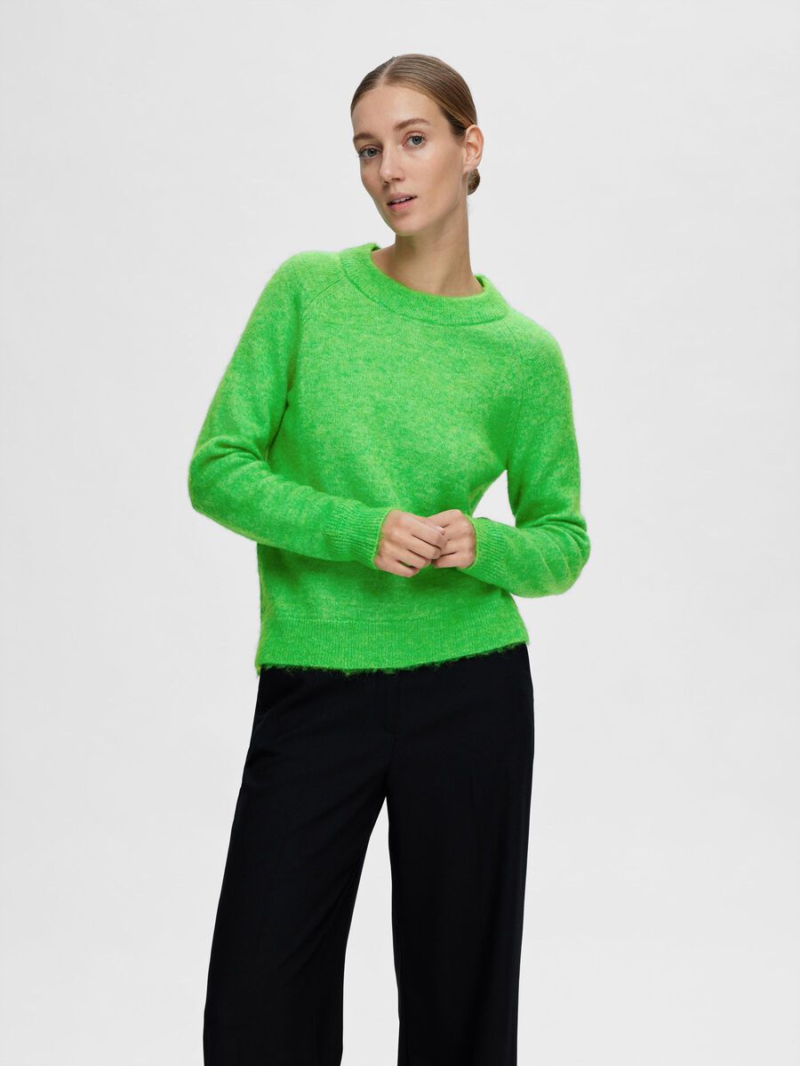 Selected LONG-SLEEVED KNITTED JUMPER, Classic Green, highres - 16074482_ClassicGreen_1077558_003.jpg