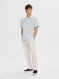 Selected LINEN BLEND SHORT SLEEVED SHIRT, Skyway, highres - 16092978_Skyway_1089931_005.jpg