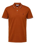 Selected WEICHES PIKEE POLO SHIRT, Caramel Café, highres - 16060730_CaramelCaf_001.jpg