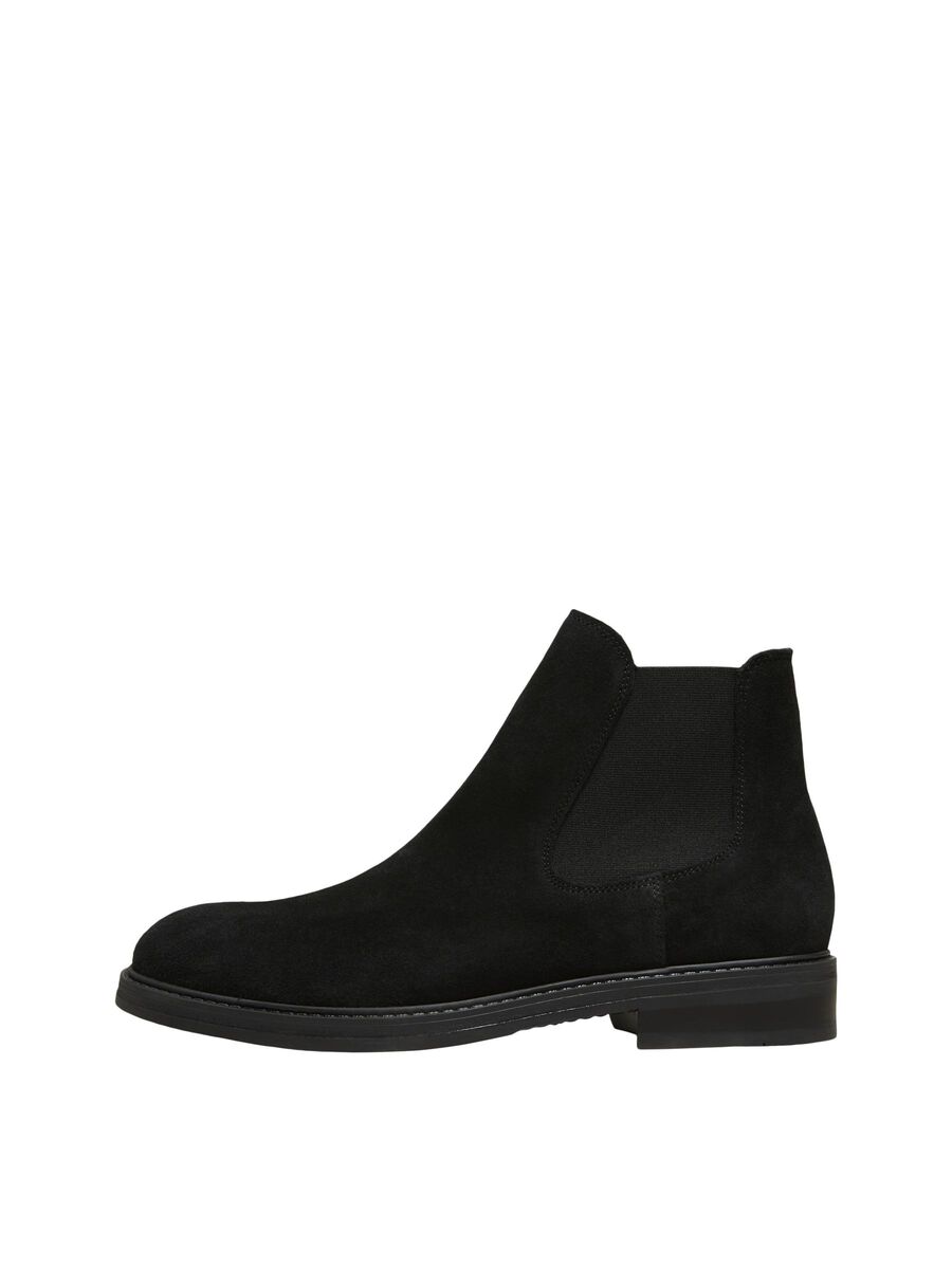 Selected SUEDE CHELSEA BOOTS, Black, highres - 16081456_Black_001.jpg