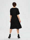 Selected SHORT-SLEEVED - MIDI DRESS, Black, highres - 16071690_Black_004.jpg