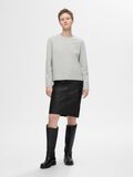 Selected HIGH WAIST  LEATHER SKIRT, Black, highres - 16067930_Black_005.jpg