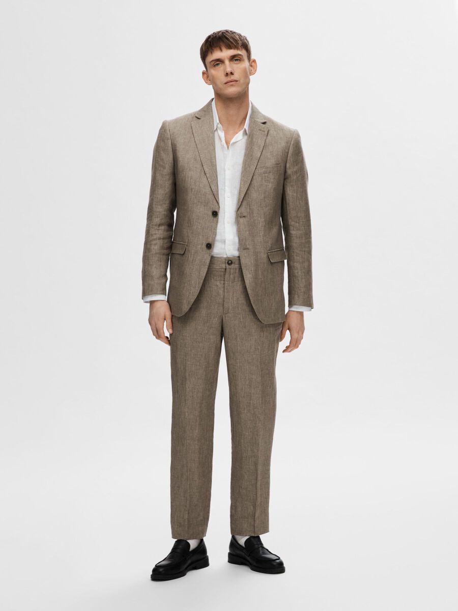 Selected 100% LINEN SUIT TROUSERS, Brownie, highres - 16092415_Brownie_005.jpg