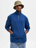 Selected COL MONTANT SWEAT-SHIRT, Estate Blue, highres - 16083435_EstateBlue_008.jpg