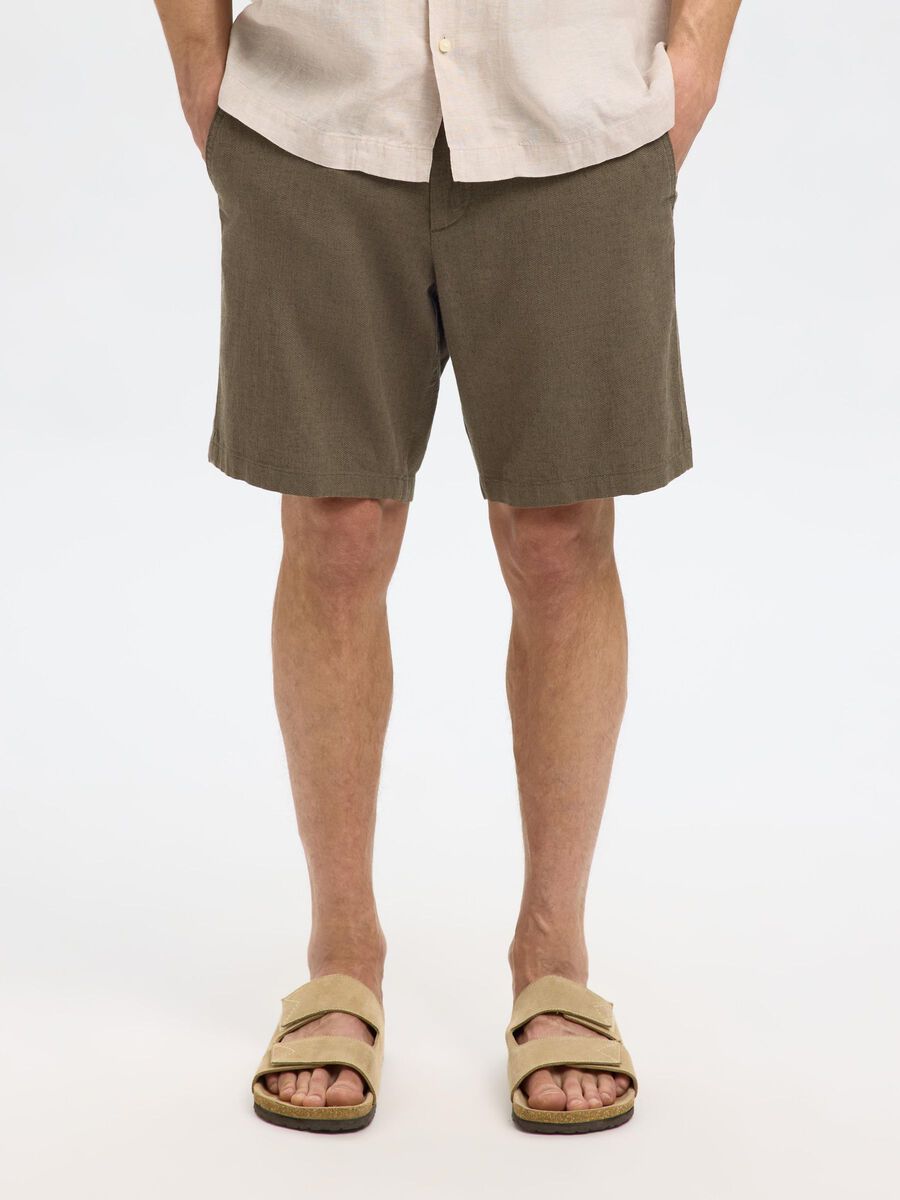 Selected COMFORT FIT SHORTS, Forest Night, highres - 16087638_ForestNight_1154392_003.jpg