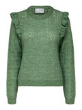 Selected FRILLED KNITTED PULLOVER, Loden Frost, highres - 16087703_LodenFrost_986915_001.jpg
