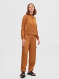Selected SATIN CARGO TROUSERS, Rubber, highres - 16092447_Rubber_008.jpg