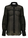 Selected CAMICIA A MANICHE LUNGHE, Black, highres - 16086251_Black_001.jpg