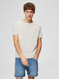 Selected COL RAS-DU-COU - T-SHIRT, Off. White Melange, highres - 16072503_OffWhiteMelange_003.jpg