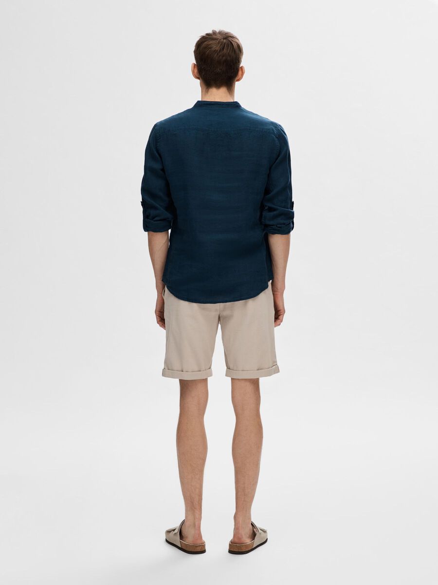 Selected PURE LINEN LONG SLEEVED SHIRT, Sky Captain, highres - 16088372_SkyCaptain_004.jpg
