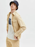 Selected LOOSE FIT OVERSHIRT, Sand, highres - 16084042_Sand_008.jpg