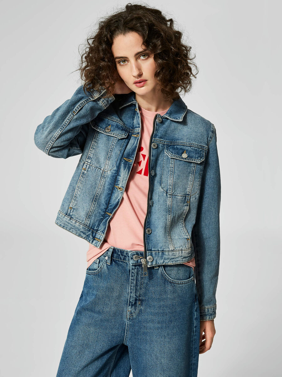 Selected KLASSISK - DENIMJAKKE, Medium Blue Denim, highres - 16061763_MediumBlueDenim_003.jpg