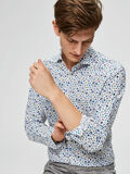 Selected CON ESTAMPADO TROPICAL DE CORTE SLIM - CAMISA, White, highres - 16073727_White_757772_008.jpg