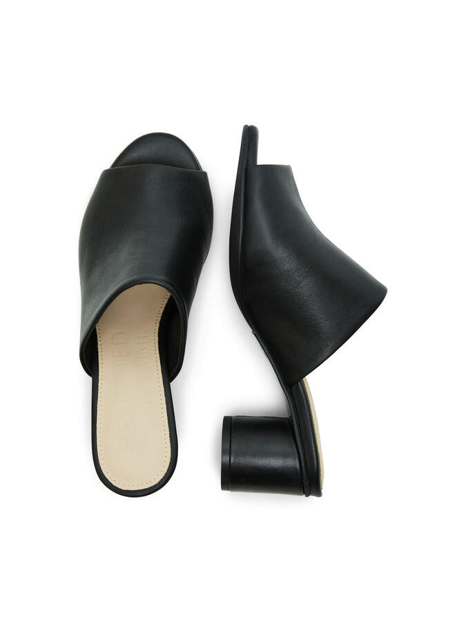OFFENE ZEHENPARTIE MULES | Schwarz | SELECTED FEMME®