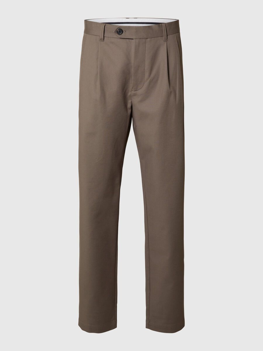 Selected 190 REGULAR TAPERED FIT TROUSERS, Morel, highres - 16095630_Morel_001.jpg