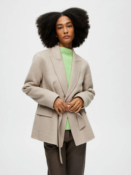 Selected WOOL BLEND DOUBLE-BREASTED JACKET, Sandshell, highres - 16088000_Sandshell_992275_003.jpg