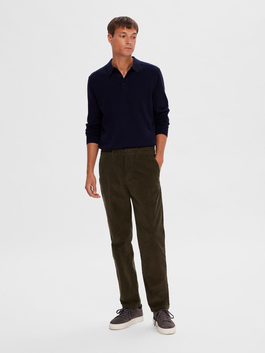 Selected CORDUROY STRAIGHT-LEG TROUSERS, Forest Night, highres - 16090142_ForestNight_005.jpg