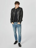 Selected LAMB - LEATHER JACKET, Black, highres - 16060120_Black_005.jpg