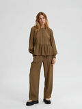 Selected HIGH WAIST WIDE-LEG TROUSERS, Dark Olive, highres - 16085781_DarkOlive_005.jpg