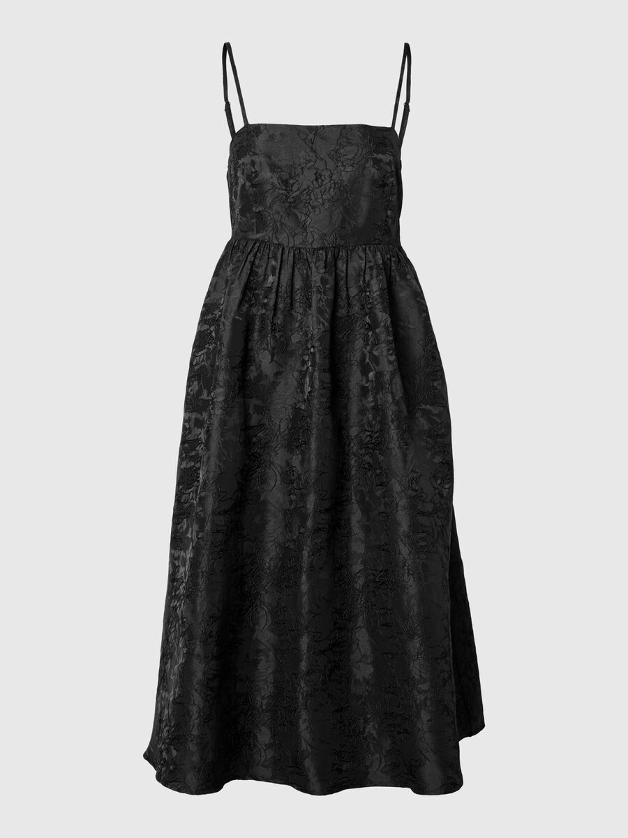 Selected SLEEVELESS MIDI DRESS, Black, highres - 16096013_Black_001.jpg