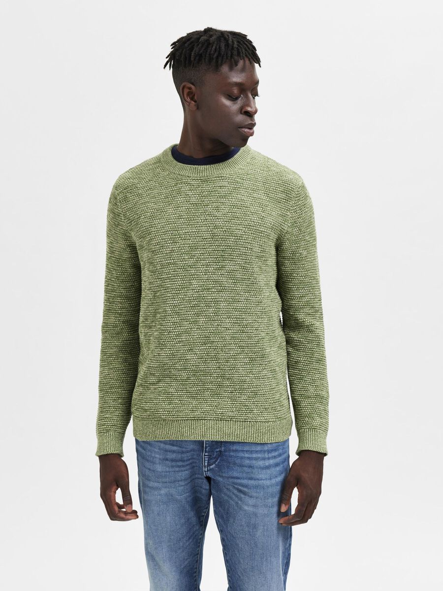 Selected SWETER Z DZIANINY, Vineyard Green, highres - 16059390_VineyardGreen_989160_003.jpg