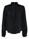 Selected RUFFLED SHIRT, Black, highres - 16087466_Black_001.jpg