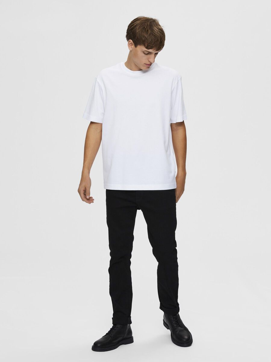 Selected RELAXED T-SHIRT, Bright White, highres - 16077361_BrightWhite_005.jpg