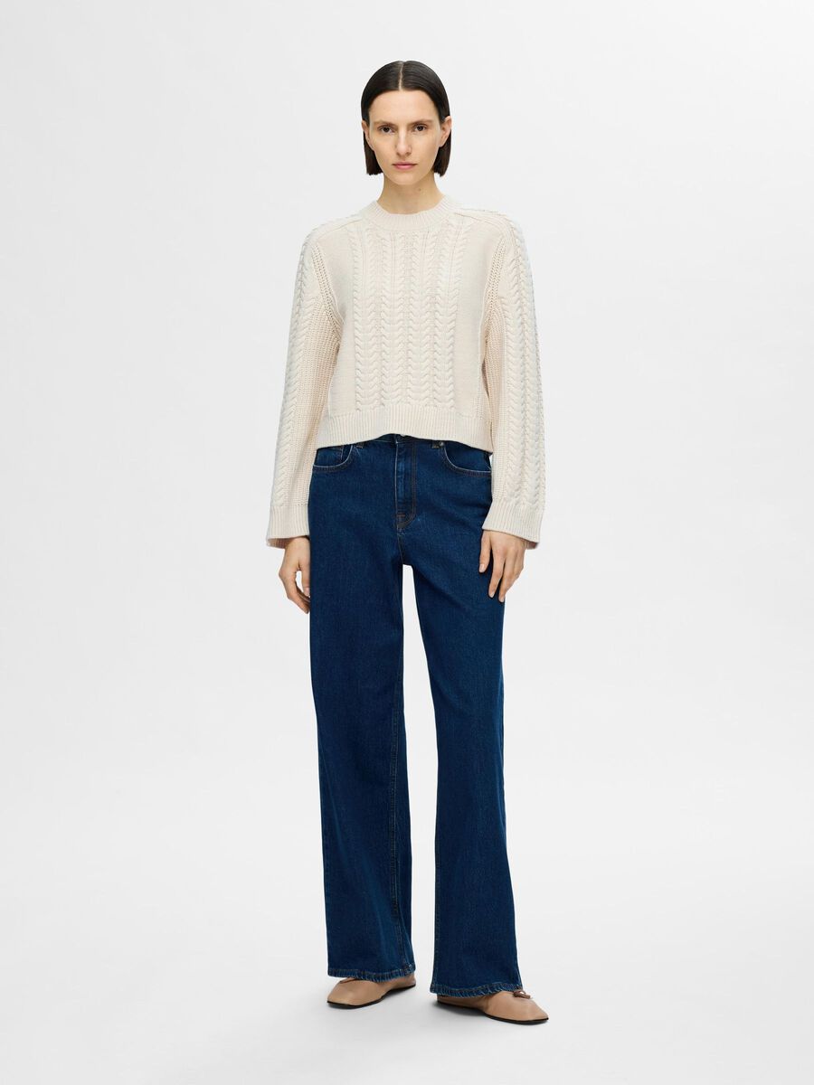 Selected CABLE KNIT JUMPER, Birch, highres - 16094753_Birch_005.jpg