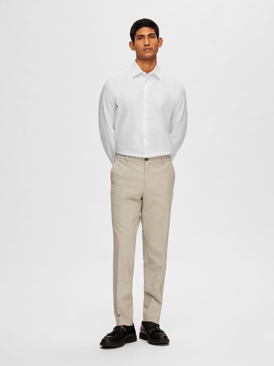 Selected CHECKED SLIM FIT SUIT TROUSERS, Sand, highres - 16092556_Sand_1080305_005.jpg